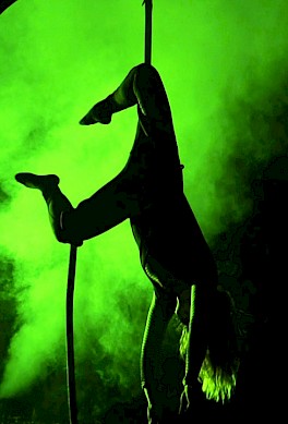 halloween aerial performer uk